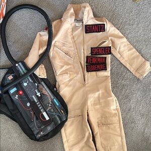 Toddler Ghostbuster Costume with Proton Pack - size 4T